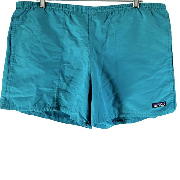 Patagonia Barely Baggies Shorts 3.5 Pull On Concealed Drawstring Blue Large - Picture 1 of 7